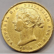 AUSTRALIA 1864 . ONE 1 SOVEREIGN . SYDNEY . GOLD